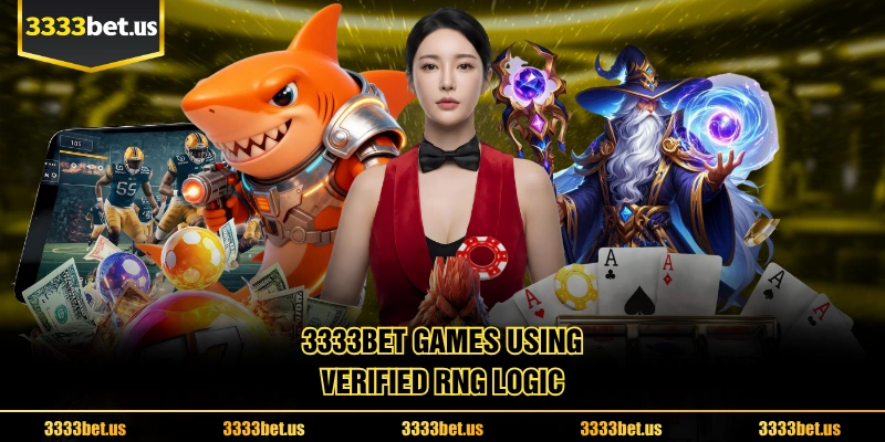 3333BET Games Using Verified RNG Logic